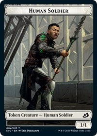 Human Soldier (004) // Zombie Double-Sided Token [Commander 2020 Tokens] | Card Merchant Takapuna