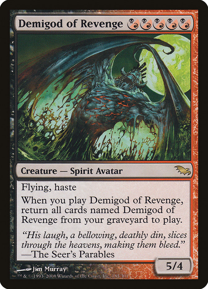 Demigod of Revenge [Shadowmoor] | Card Merchant Takapuna