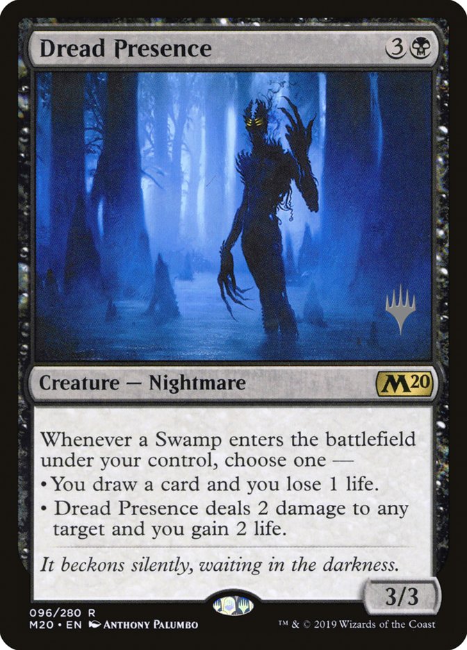 Dread Presence (Promo Pack) [Core Set 2020 Promos] | Card Merchant Takapuna