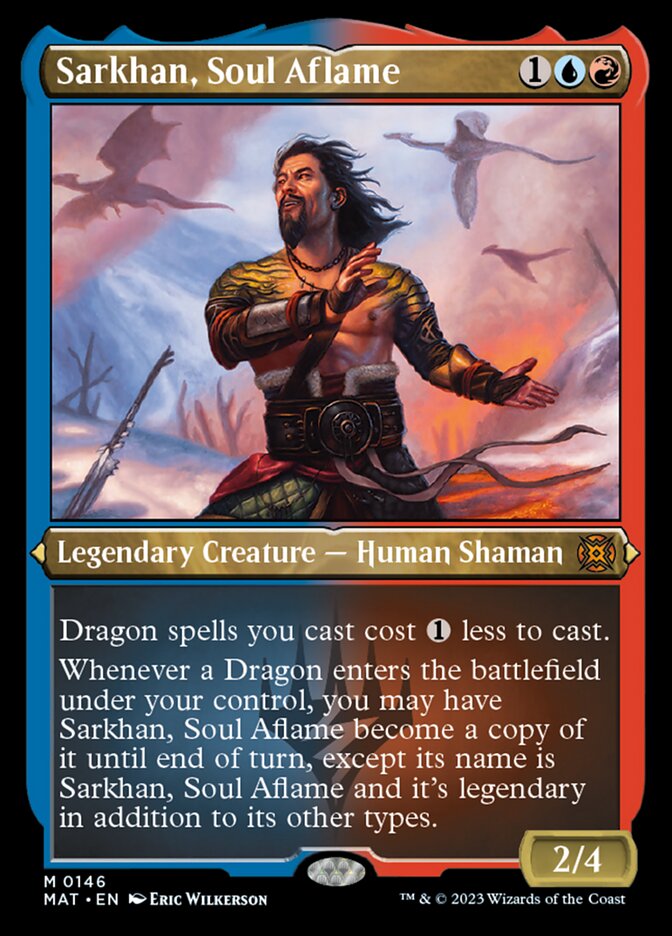 Sarkhan, Soul Aflame (Foil Etched) [March of the Machine: The Aftermath] | Card Merchant Takapuna