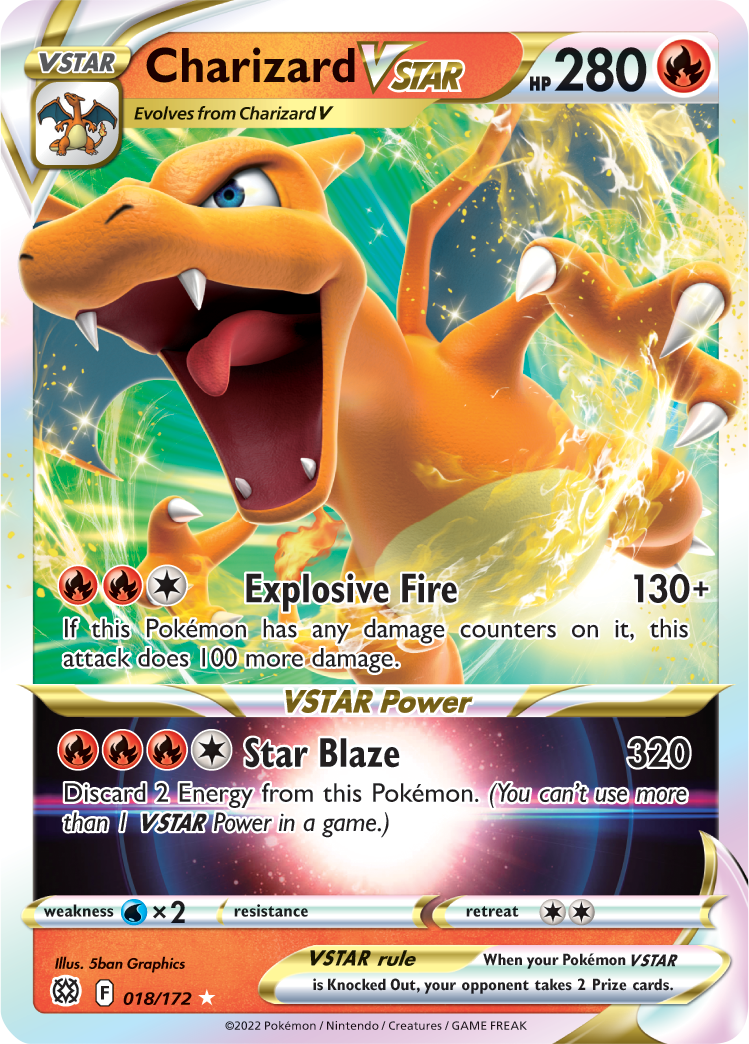 Charizard VSTAR (018/172) [Sword & Shield: Brilliant Stars] | Card Merchant Takapuna