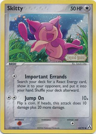 Skitty (64/92) (Stamped) [EX: Legend Maker] | Card Merchant Takapuna