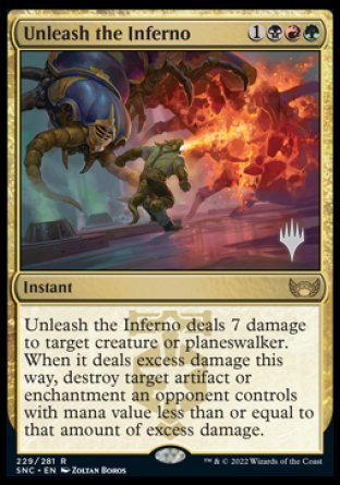 Unleash the Inferno (Promo Pack) [Streets of New Capenna Promos] | Card Merchant Takapuna