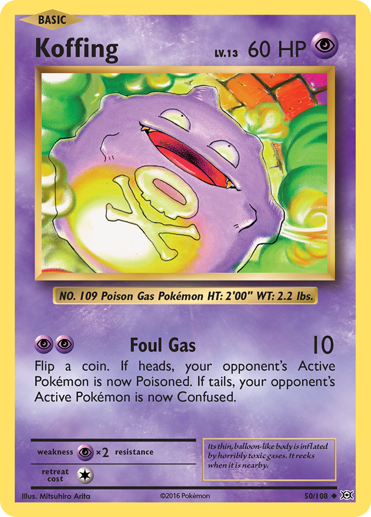 Koffing (50/108) [XY: Evolutions] | Card Merchant Takapuna