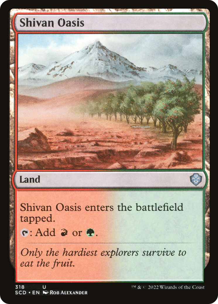 Shivan Oasis [Starter Commander Decks] | Card Merchant Takapuna