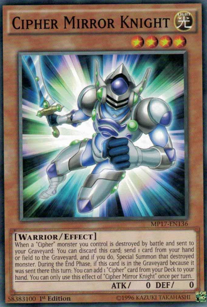 Cipher Mirror Knight [MP17-EN136] Common | Card Merchant Takapuna