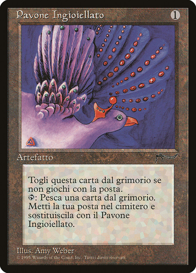 Jeweled Bird (Italian) - "Pavone Ingioiellato" [Rinascimento] | Card Merchant Takapuna