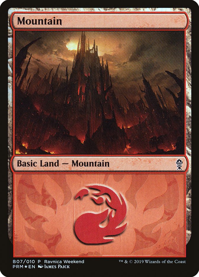 Mountain (B07) [Ravnica Allegiance Guild Kit] | Card Merchant Takapuna