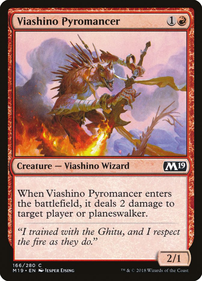 Viashino Pyromancer [Core Set 2019] | Card Merchant Takapuna