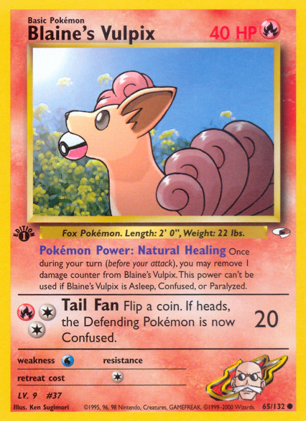 Blaine's Vulpix (65/132) [Gym Heroes 1st Edition] | Card Merchant Takapuna