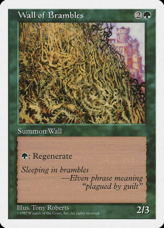 Wall of Brambles [Fifth Edition] | Card Merchant Takapuna