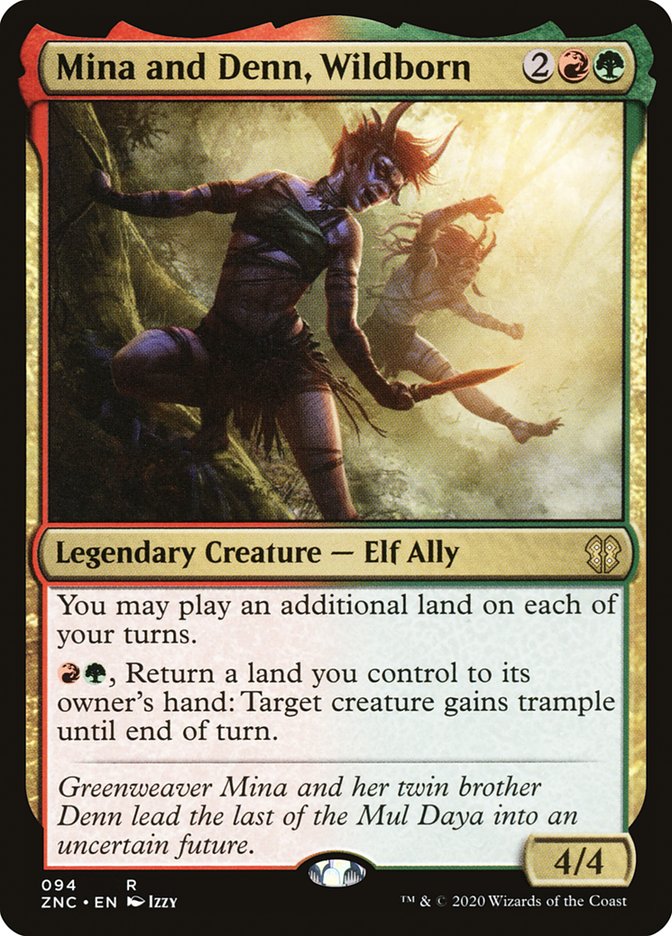 Mina and Denn, Wildborn [Zendikar Rising Commander] | Card Merchant Takapuna