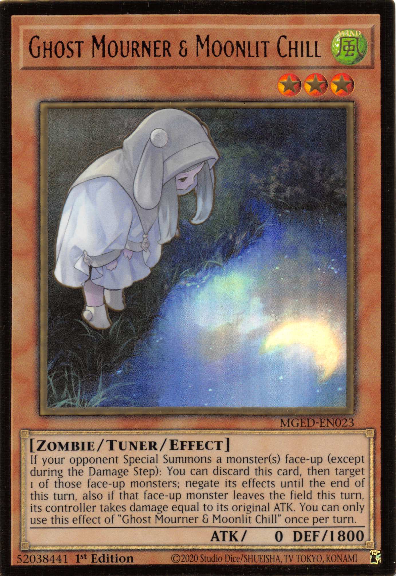 Ghost Mourner & Moonlit Chill (Alternate Art) [MGED-EN023] Gold Rare | Card Merchant Takapuna