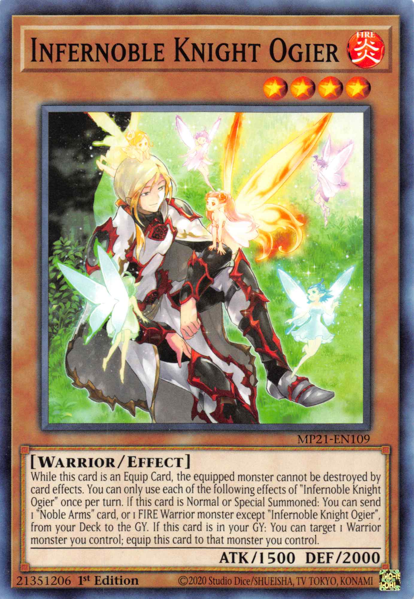 Infernoble Knight Ogier [MP21-EN109] Common | Card Merchant Takapuna