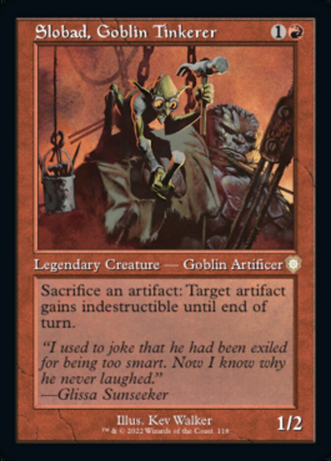 Slobad, Goblin Tinkerer (Retro) [The Brothers' War Commander] | Card Merchant Takapuna