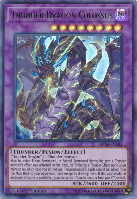 Thunder Dragon Colossus [MP19-EN183] Ultra Rare | Card Merchant Takapuna