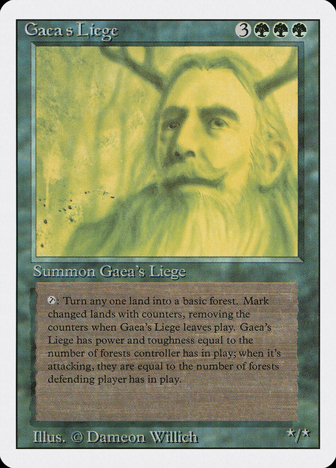 Gaea's Liege [Revised Edition] | Card Merchant Takapuna