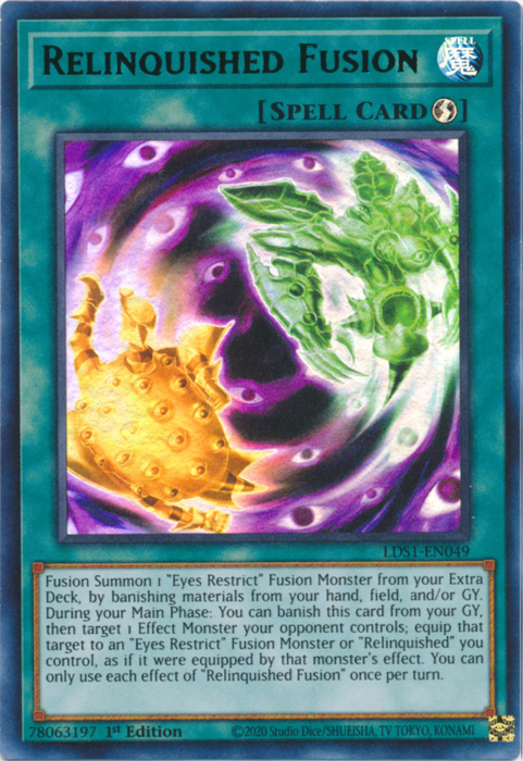 Relinquished Fusion (Green) [LDS1-EN049] Ultra Rare | Card Merchant Takapuna