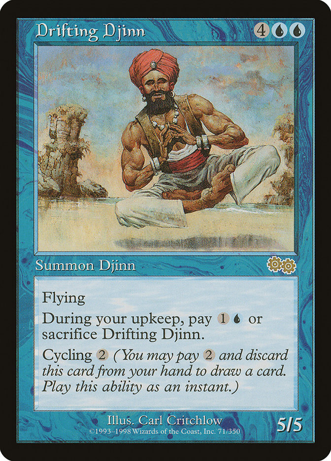 Drifting Djinn [Urza's Saga] | Card Merchant Takapuna