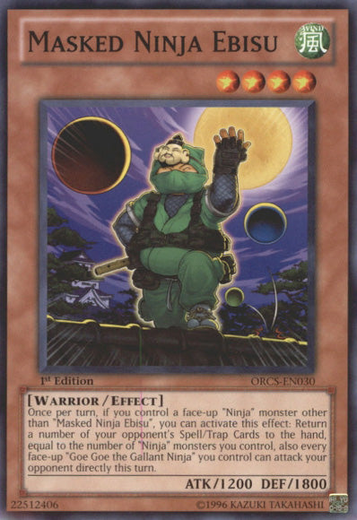 Masked Ninja Ebisu [ORCS-EN030] Common | Card Merchant Takapuna