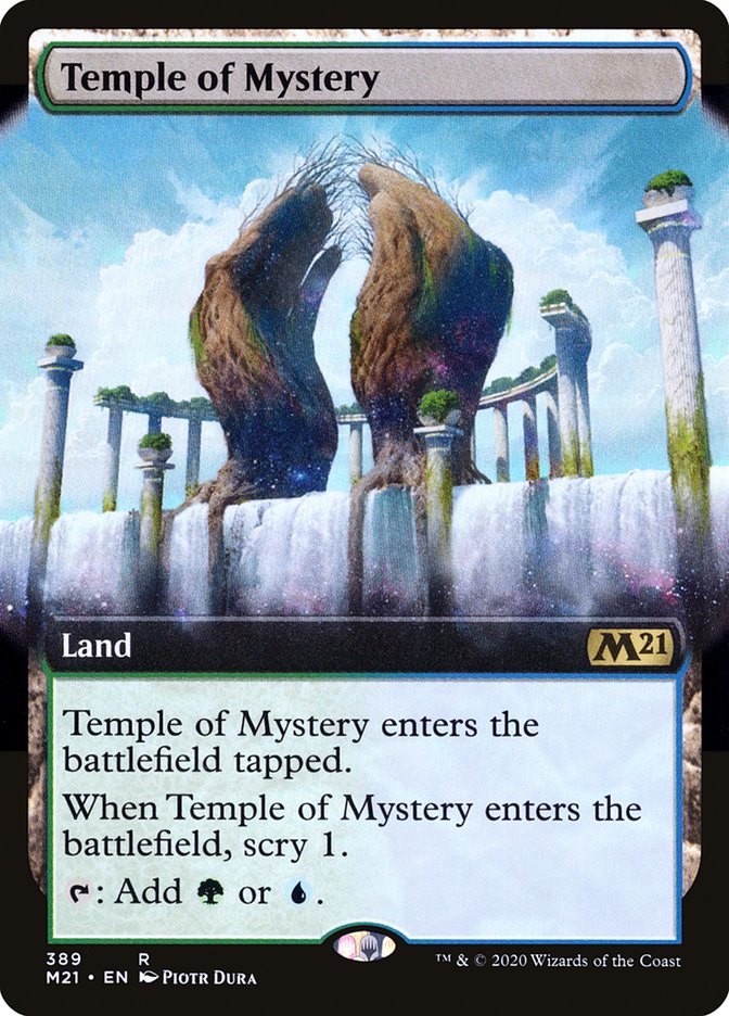 Temple of Mystery (Extended Art) [Core Set 2021] | Card Merchant Takapuna