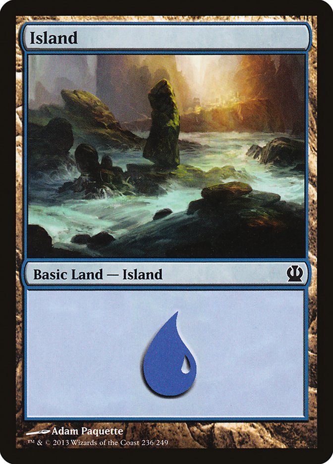 Island (236) [Theros] | Card Merchant Takapuna