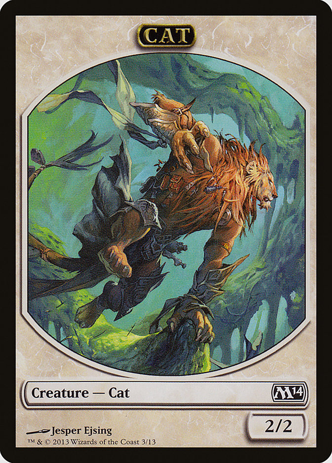 Cat Token [Magic 2014 Tokens] | Card Merchant Takapuna