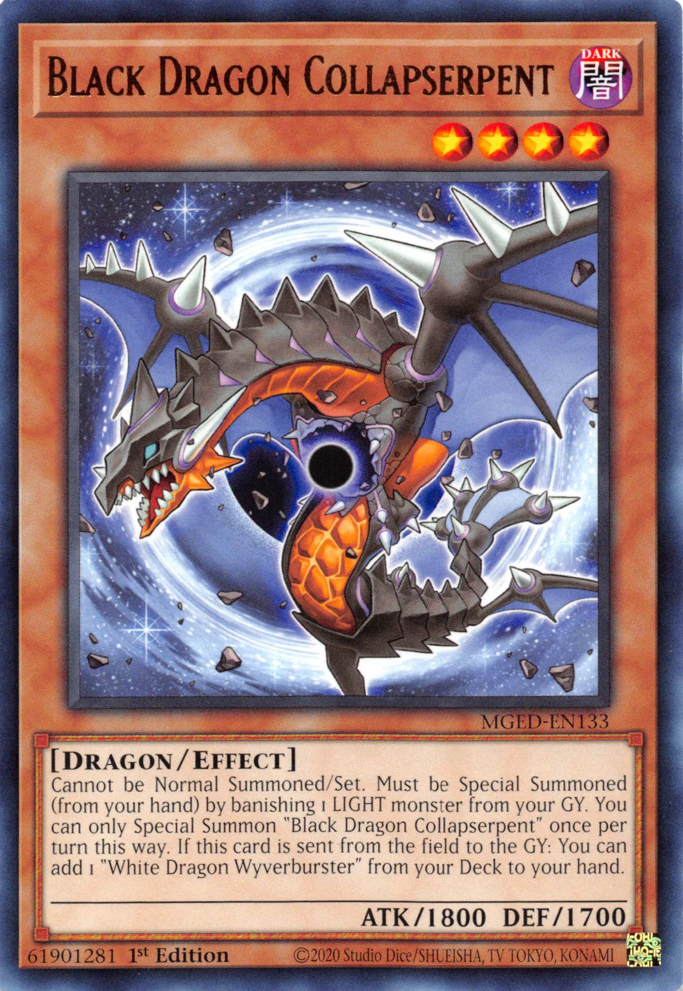 Black Dragon Collapserpent [MGED-EN133] Rare | Card Merchant Takapuna