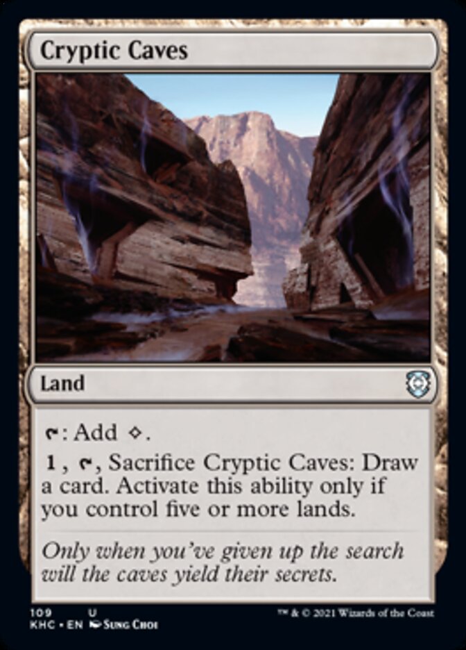 Cryptic Caves [Kaldheim Commander] | Card Merchant Takapuna