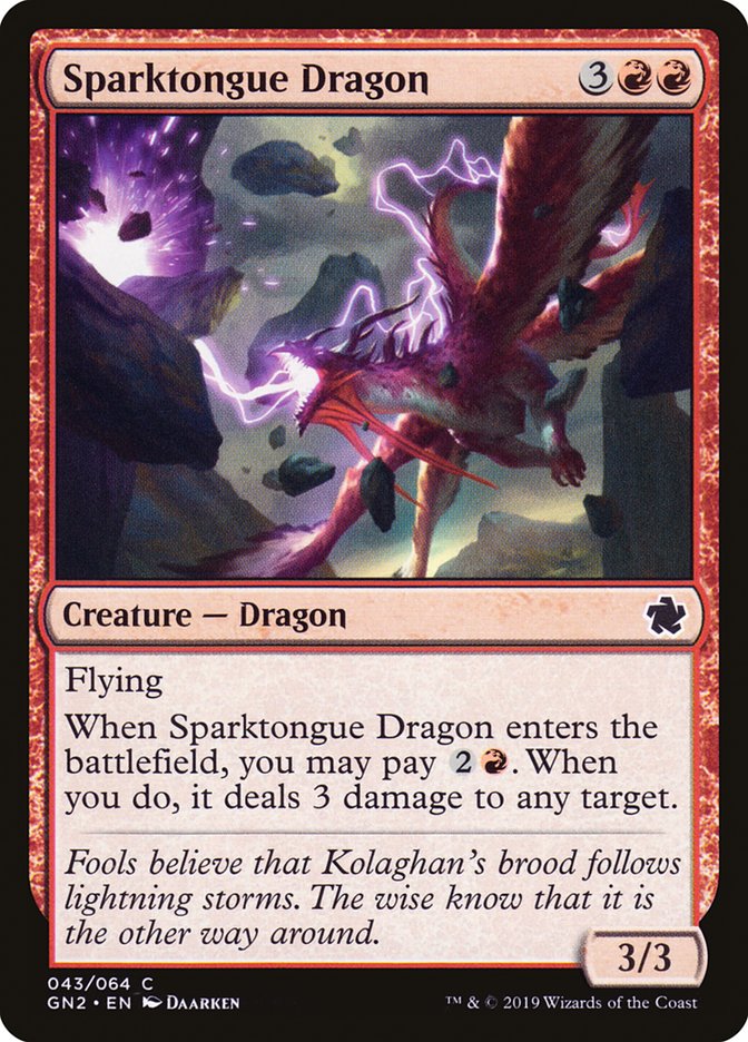 Sparktongue Dragon [Game Night 2019] | Card Merchant Takapuna