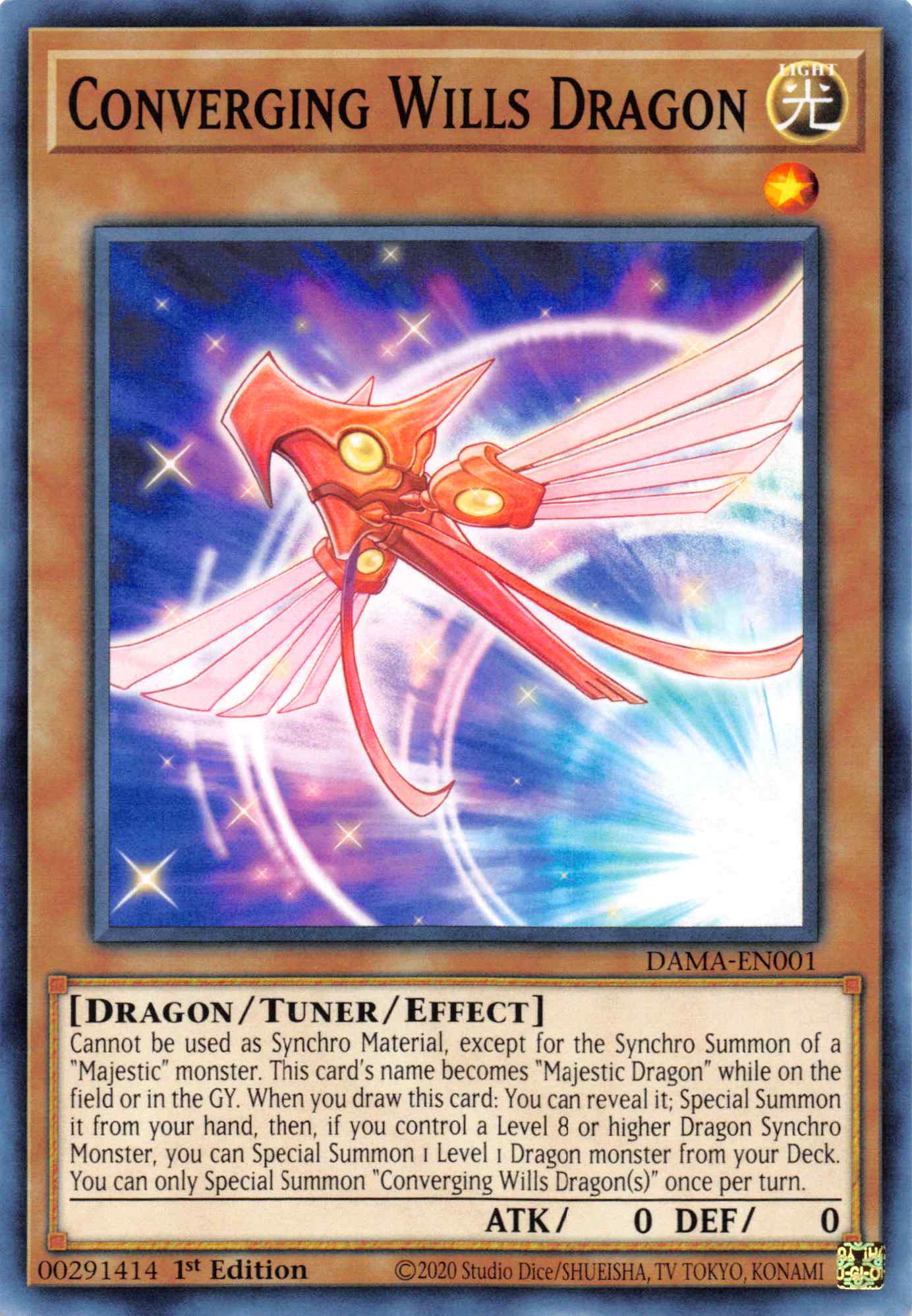 Convergging Wills Dragon [DAMA-EN001] Common | Card Merchant Takapuna