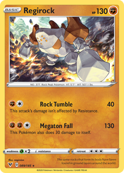 Regirock (089/185) [Sword & Shield: Vivid Voltage] | Card Merchant Takapuna