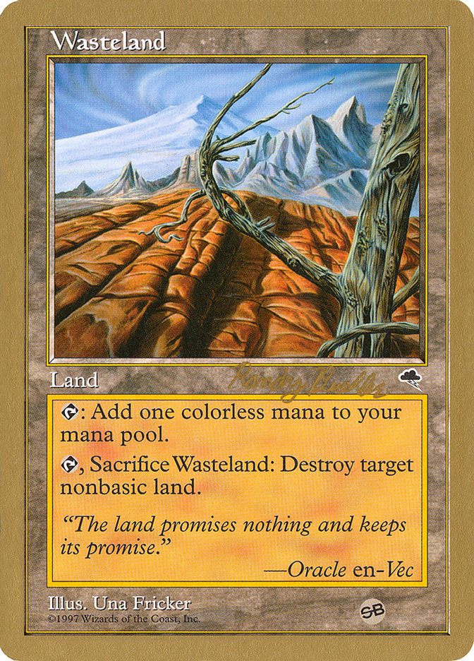 Wasteland (Randy Buehler) (SB) [World Championship Decks 1998] | Card Merchant Takapuna