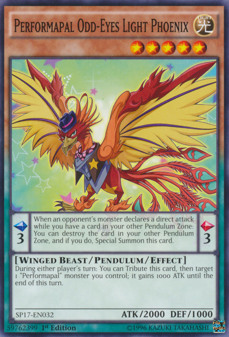 Performapal Odd-Eyes Light Phoenix [SP17-EN032] Common | Card Merchant Takapuna