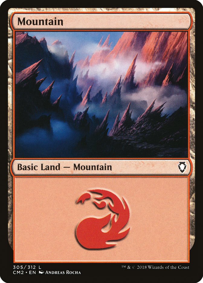 Mountain (305) [Commander Anthology Volume II] | Card Merchant Takapuna