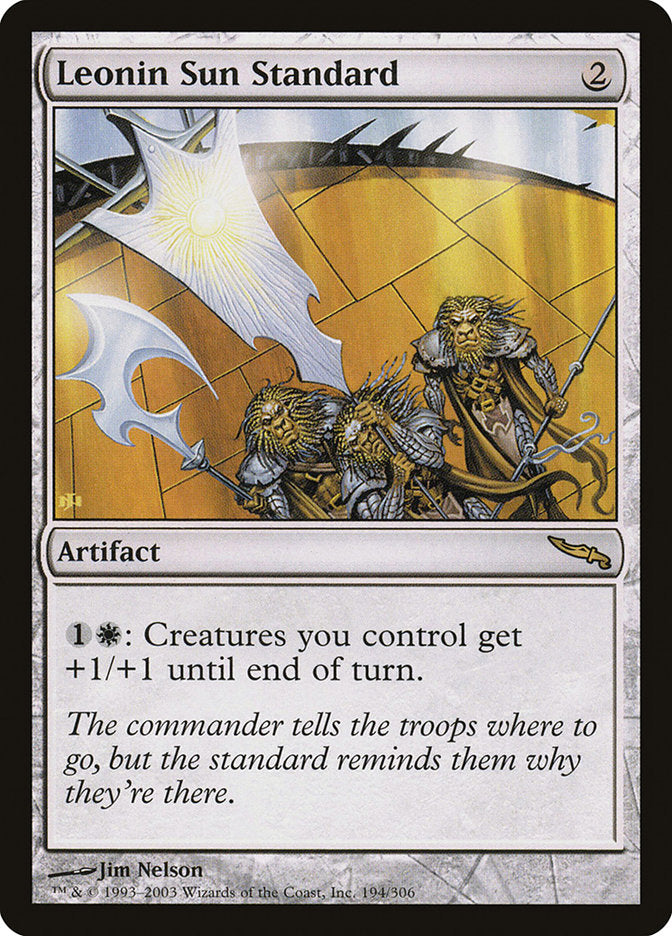 Leonin Sun Standard [Mirrodin] | Card Merchant Takapuna