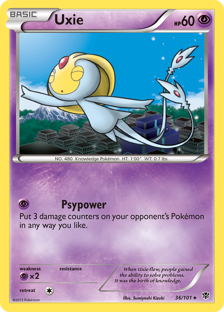 Uxie (36/101) [Black & White: Plasma Blast] | Card Merchant Takapuna