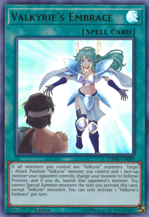 Valkyrie's Embrace [DANE-EN089] Ultra Rare | Card Merchant Takapuna