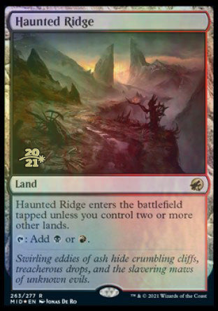 Haunted Ridge [Innistrad: Midnight Hunt Prerelease Promos] | Card Merchant Takapuna