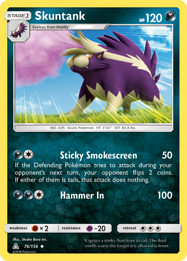 Skuntank (76/156) [Sun & Moon: Ultra Prism] | Card Merchant Takapuna