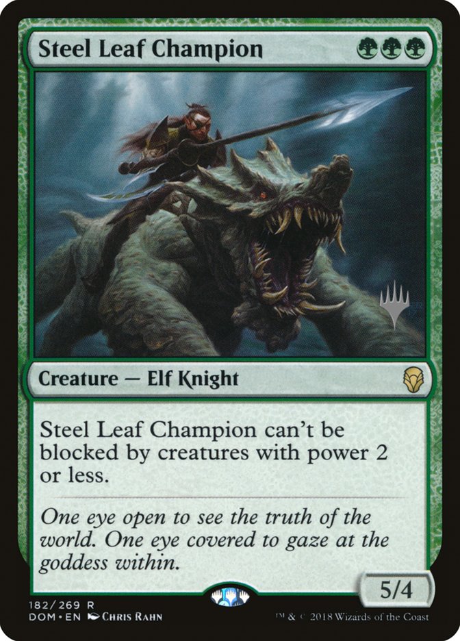 Steel Leaf Champion (Promo Pack) [Dominaria Promos] | Card Merchant Takapuna