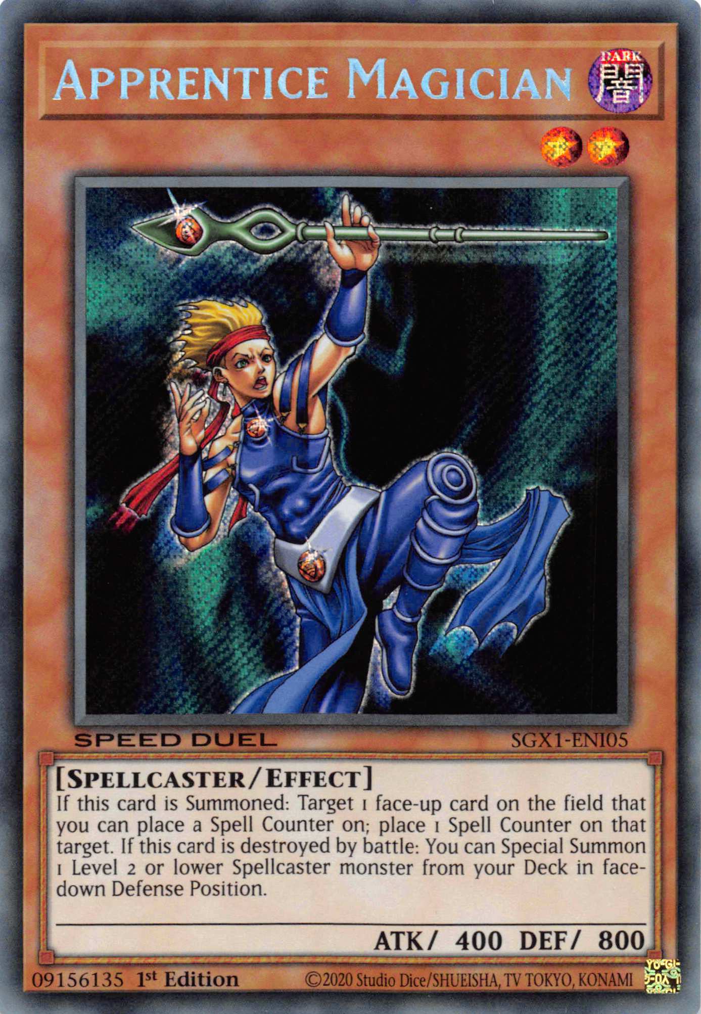 Apprentice Magician [SGX1-ENI05] Secret Rare | Card Merchant Takapuna