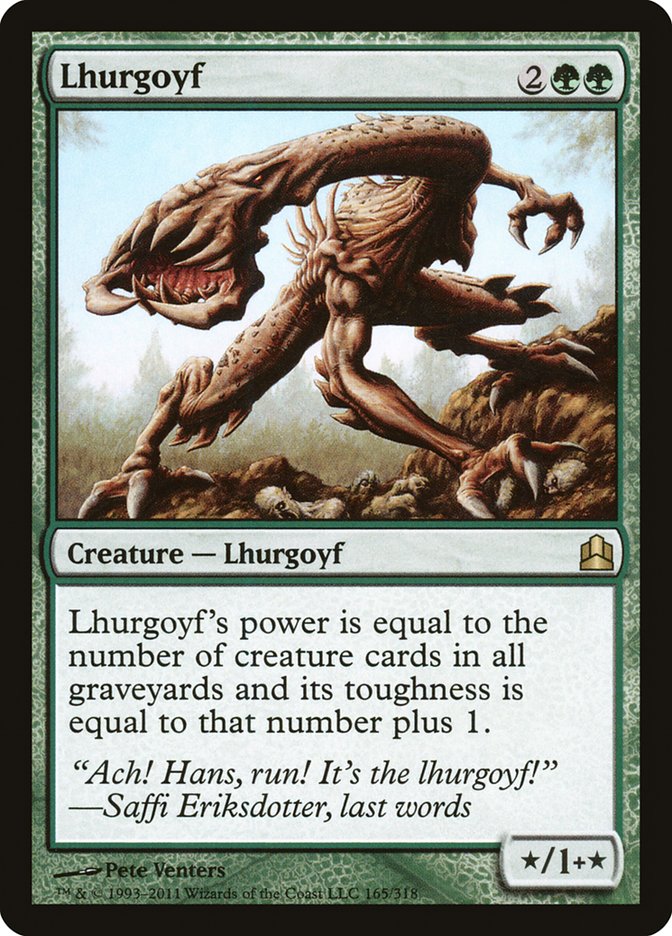 Lhurgoyf [Commander 2011] | Card Merchant Takapuna