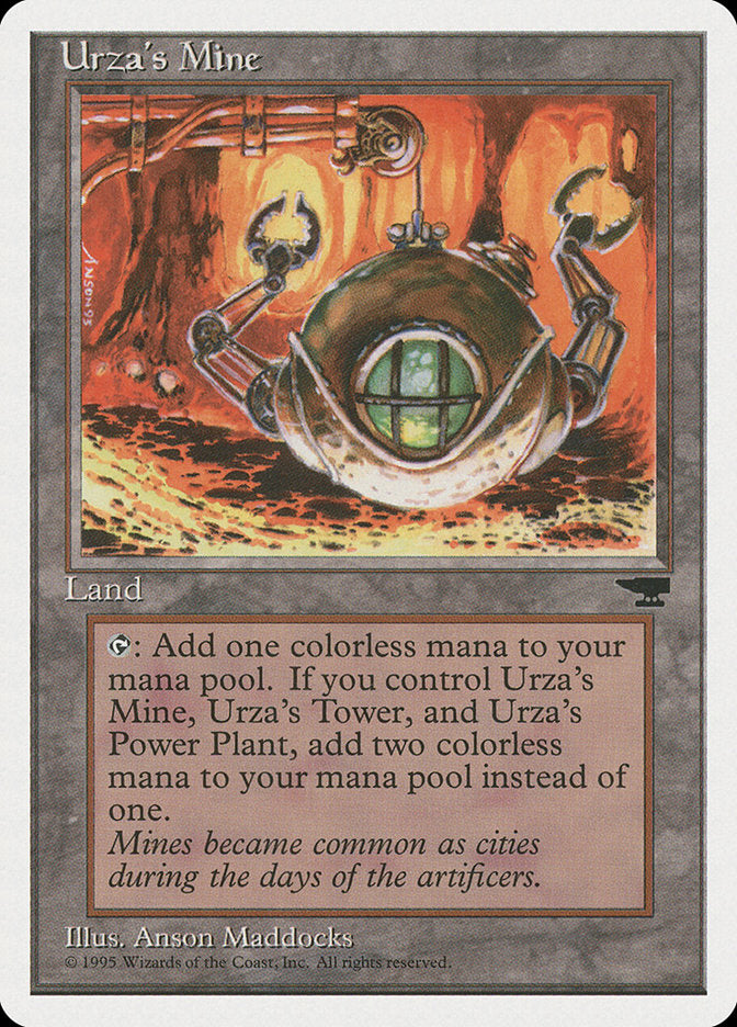 Urza's Mine (Orange Background) [Chronicles] | Card Merchant Takapuna