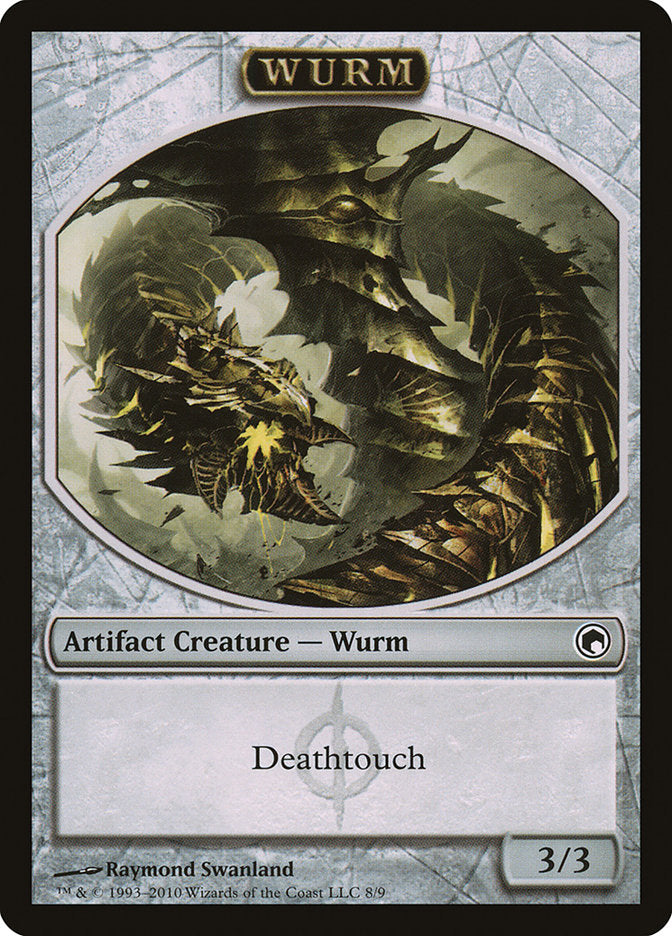 Wurm Token (8/9) [Scars of Mirrodin Tokens] | Card Merchant Takapuna