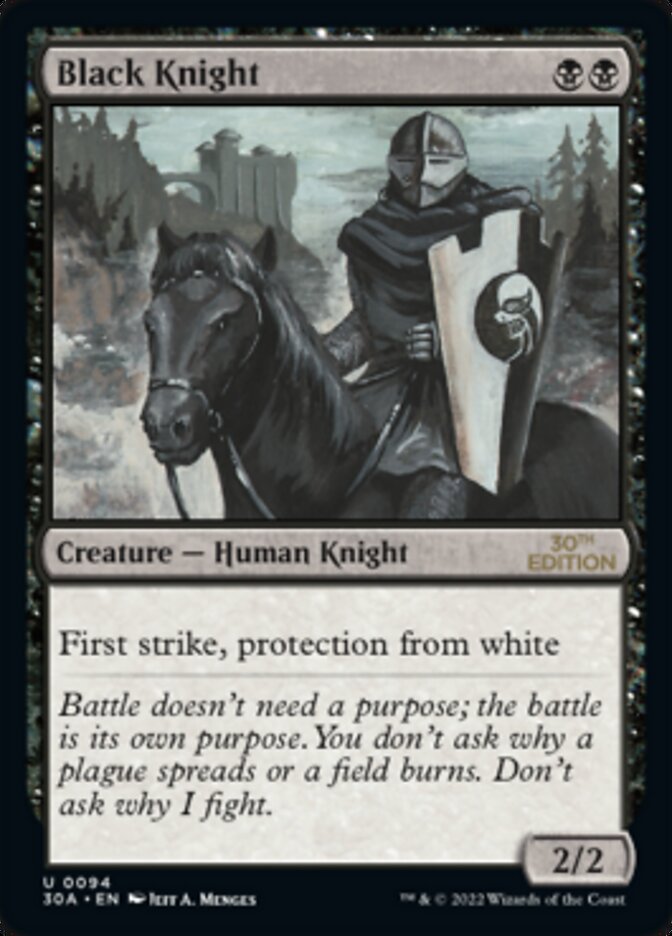 Black Knight [30th Anniversary Edition] | Card Merchant Takapuna