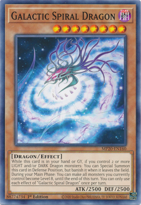 Galactic Spiral Dragon [MP20-EN160] Common | Card Merchant Takapuna