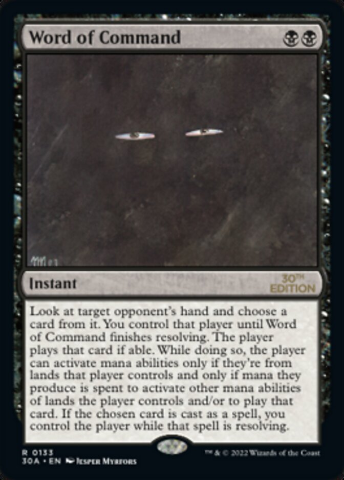 Word of Command [30th Anniversary Edition] | Card Merchant Takapuna