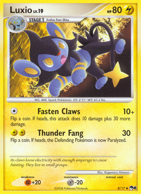 Luxio (8/17) [POP Series 8] | Card Merchant Takapuna