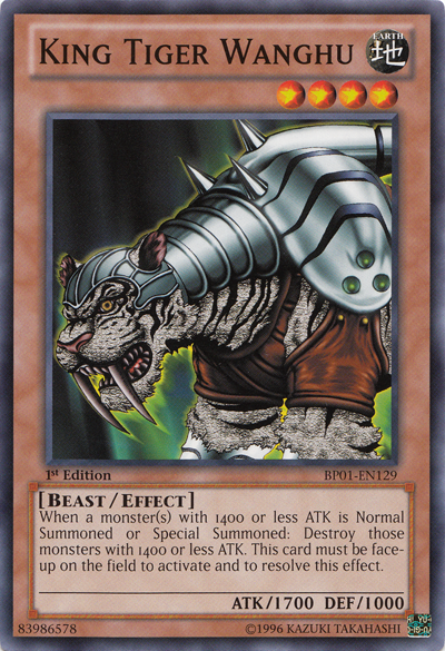 King Tiger Wanghu [BP01-EN129] Common | Card Merchant Takapuna